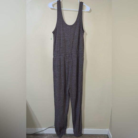 Free People Beach Bicoastal Sleeveless Jumpsuit Medium Brown - Picture 5 of 6